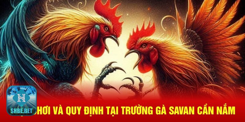 Trường gà savan - Chuẩn bị trước khi vào sới
